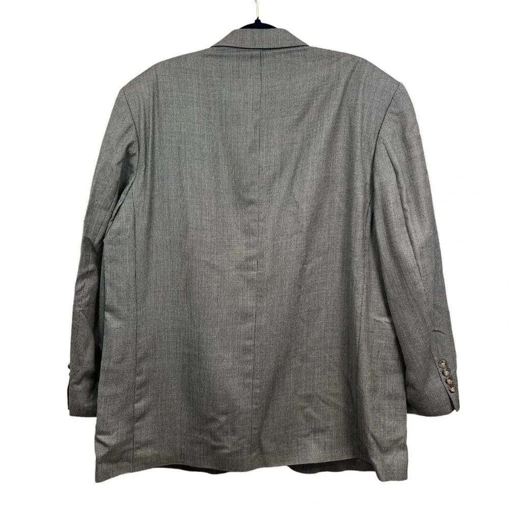 Oscar De La Renta Blazer Suit Sport Coat‎ Silk Wool Double Button Men Size 44R